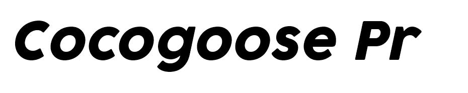 Cocogoose Pro font
